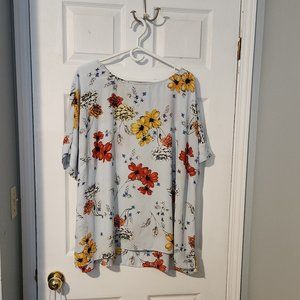 Penningtons Women's Flowered Blouse, 2X